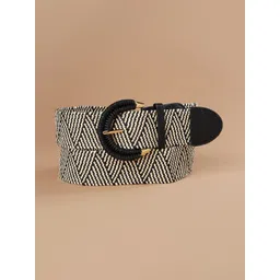 Ginger by Lifestyle Women Striped PU Belt-picture-15