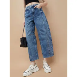 Ginger by Lifestyle Women Wide Leg Mid-Rise Light Fade Jeans-picture-23