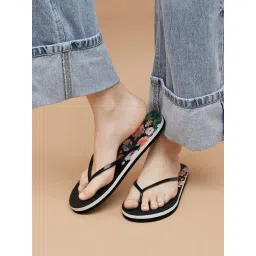 Ginger by Lifestyle Women's Black Flip Flops-image-37