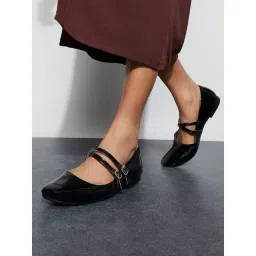 Ginger by Lifestyle Women's Black Mary Jane Shoes-picture-47