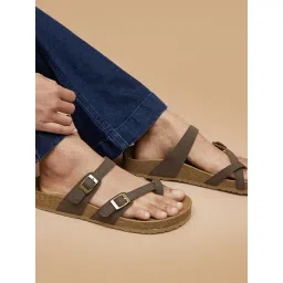 Ginger by Lifestyle Women's Brown Toe Ring Sandals-picture-44