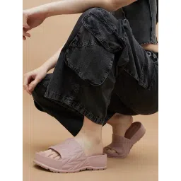 Ginger by Lifestyle Women's Pink Slides-picture-15