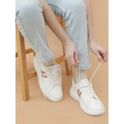 Ginger by Lifestyle Women's White Sneakers-picture-20