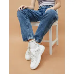 Ginger by Lifestyle Women's White Sneakers image 1