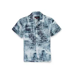 Gini and Jony Boys Abstract Printed Opaque Cotton Casual Shirt-picture-32
