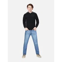 Gini and Jony Boys Black Cable Knit Pullover-picture-29
