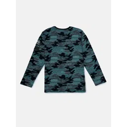 Gini and Jony Boys Black Camouflage Printed T-shirt-picture-21