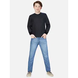 Gini and Jony Boys Black Cotton T-shirt-picture-47