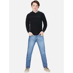Gini and Jony Boys Black  Full Sleeves Round Neck Pullover-picture-36