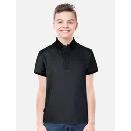 Gini and Jony Boys Black Polo Collar Cotton T-shirt-picture-52