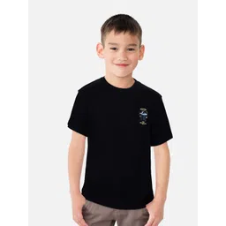 Gini and Jony Boys Black Printed T-shirt-picture-17