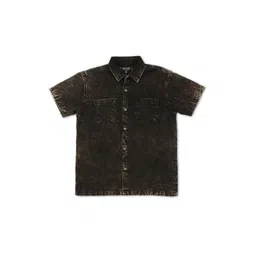 Gini and Jony Boys Blue Classic Faded Casual Shirt-picture-40