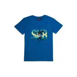 Gini & Jony Boys Blue Printed T-Shirt-picture-44