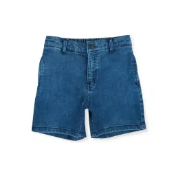 Gini & Jony Boys Blue Solid Shorts-picture-20