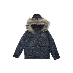 Gini and Jony Boys Camouflage Printed Hooded Parka Jacket-picture-55