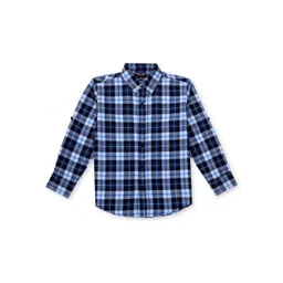 Gini and Jony Boys Checked Opaque Cotton Casual Shirt-picture-21
