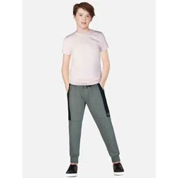 Gini and Jony Boys Colorblocked Cotton Joggers image 2