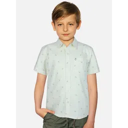 Gini and Jony Boys Conversational Printed Cotton Casual Shirt-picture-15