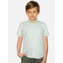 Gini and Jony Boys Conversational Printed Cotton Casual Shirt-picture-24