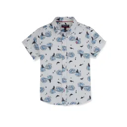 Gini and Jony Boys Conversational Printed Opaque Cotton Casual Shirt-picture-30