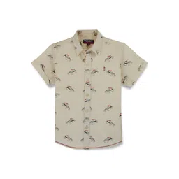 Gini and Jony Boys Conversational Printed Opaque Cotton Casual Shirt-picture-28