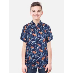 Gini and Jony Boys Floral Printed Cotton Casual Shirt-picture-18