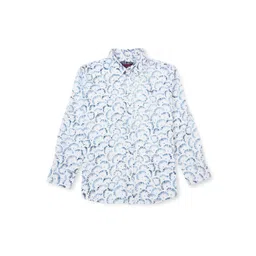 Gini and Jony Boys Floral Printed Cotton Casual Shirt-picture-25