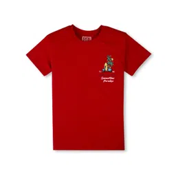 Gini and Jony Boys Graphic Printed Round Neck Cotton T-shirt-picture-40