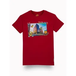 Gini and Jony Boys Graphic Printed Round Neck Cotton T-shirt-picture-37