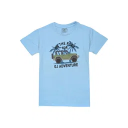 Gini and Jony Boys Graphic Printed Round Neck Cotton T-shirt-picture-23