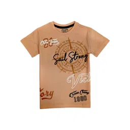 Gini and Jony Boys Graphic Printed Round Neck Cotton T-shirt-picture-27