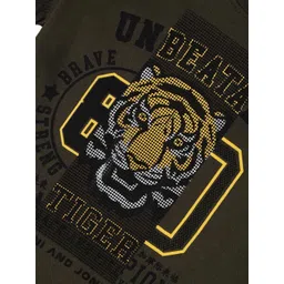 Gini and Jony Boys Graphic Printed Round Neck Cotton T-shirt image 3