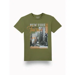 Gini & Jony Boys Green Regular Fit Graphic T-Shirt-picture-24