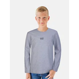 Gini and Jony Boys Grey & Black Brand Logo T-shirt-picture-20