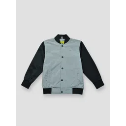 Gini and Jony Boys Grey Full Sleeve Bomber Jacket-picture-57