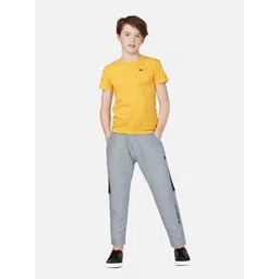 Gini and Jony Boys Grey Solid Track Pants-picture-32