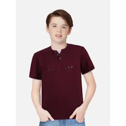 Gini and Jony Boys Henley Neck Applique T-shirt-picture-45