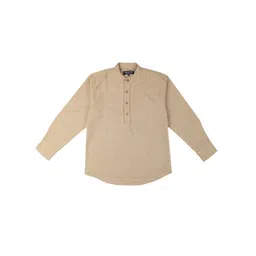 Gini and Jony Boys Khaki Casual Shirt-picture-21