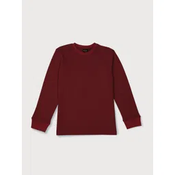 Gini and Jony Boys Maroon Solid Full Sleeves T-shirt-picture-30
