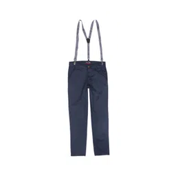 Gini and Jony Boys Mid-Rise Cotton Trousers With Suspenders-picture-37