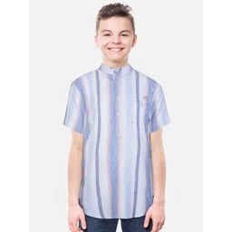 Gini and Jony Boys Multi Stripes Cotton Casual Shirt-picture-28