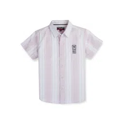 Gini and Jony Boys Multi Stripes Short Sleeves Spread Collar Cotton Opaque Casual Shirt-picture-17