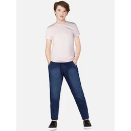 Gini and Jony Boys Navy Blue Light Fade Jeans-image-39