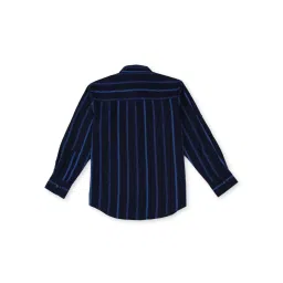 Gini & Jony Boys Navy Striped Full Sleeves Shirt image 2
