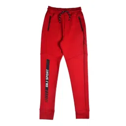 Gini & Jony Boys Red Solid Joggers-picture-23