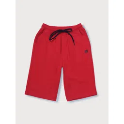 Gini and Jony Boys Red Solid Regular Shorts-picture-57