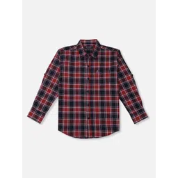 Gini and Jony Boys Red Tartan Checked Casual Shirt-picture-32