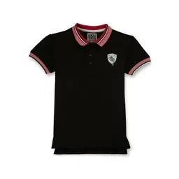 Gini and Jony Boys Solid Polo Collar Cotton T-shirt-picture-36