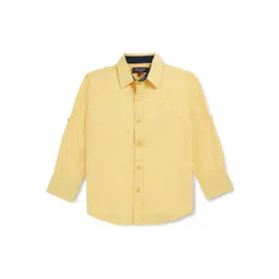 Gini and Jony Boys Spread Collar Cotton Casual Shirt-picture-32