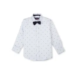 Gini and Jony Boys Spread Collar Micro Ditsy Printed Casual Shirt-picture-19